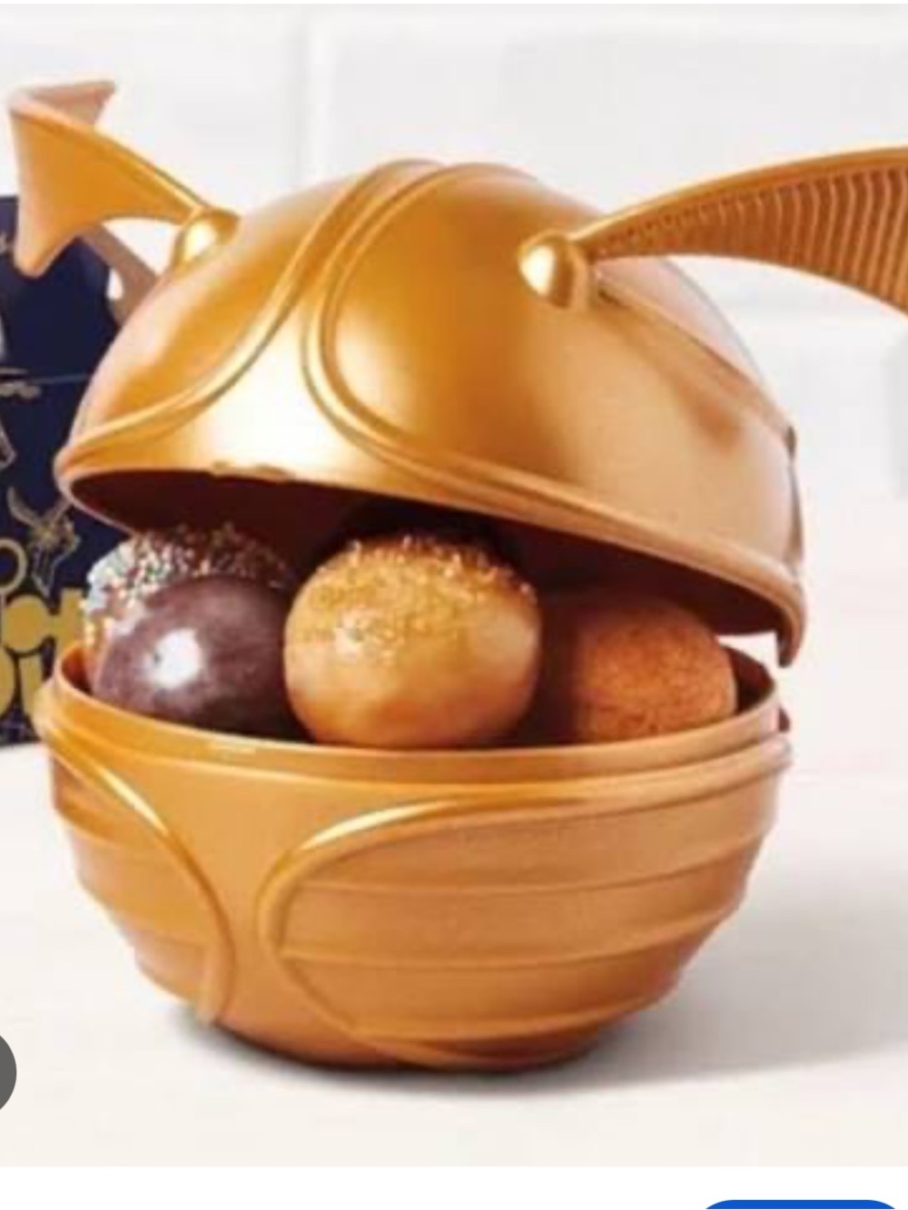 Golden Snitch Timbits Holder - Gold